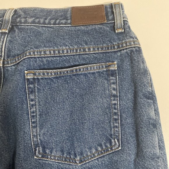 LL Bean Blue Jeans Vintage Flannel Lined Plaid Relaxed Pants Womens 16P - Picture 5 of 11